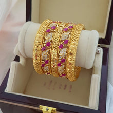 Gold Flecked Fashion Bangles Set