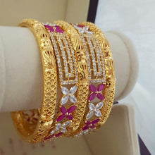 Regal Gold Polished Statement Bangles