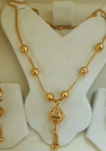 Radiant Golden Ball Chain Necklace