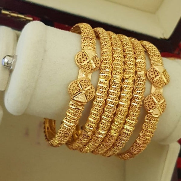 Radiant Gold Polished Bangles