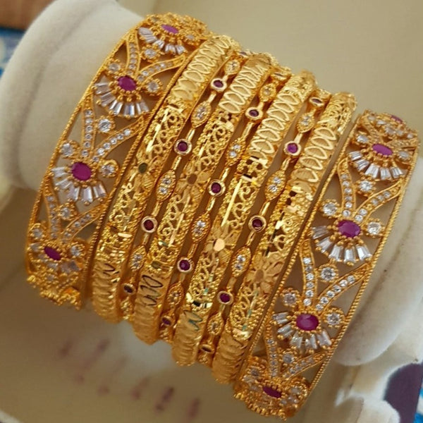 Exquisite Signature Gold Sheened Bangles