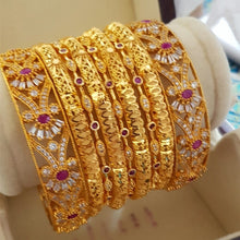 Exquisite Signature Gold Sheened Bangles