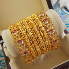 Exquisite Signature Gold Sheened Bangles