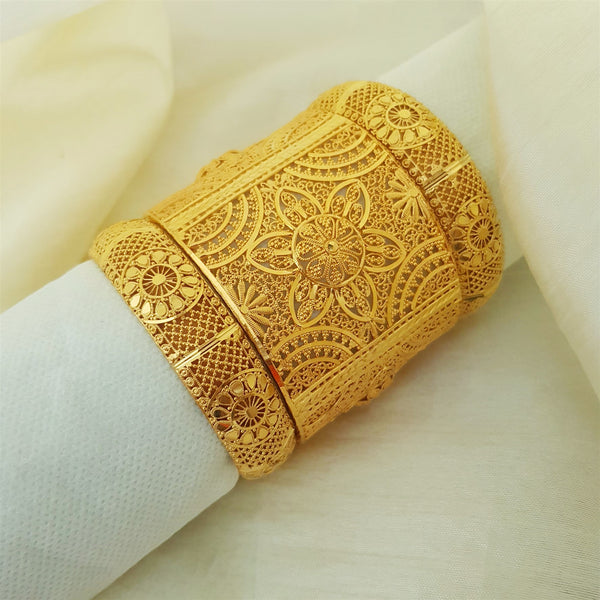 Heritage Gleam Gold Polished Kara/Bangles