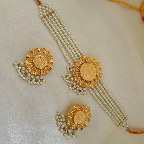 Shimmering Gold Plated Necklace