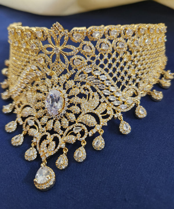 Brilliant One Karat Bridal Necklace Set