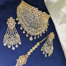 Gilded Grace One Karat Bridal Necklace Set