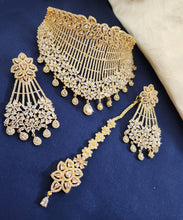 Gilded Grace One Karat bridal Necklace Set