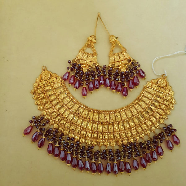 Glittering Gold Plated Necklace