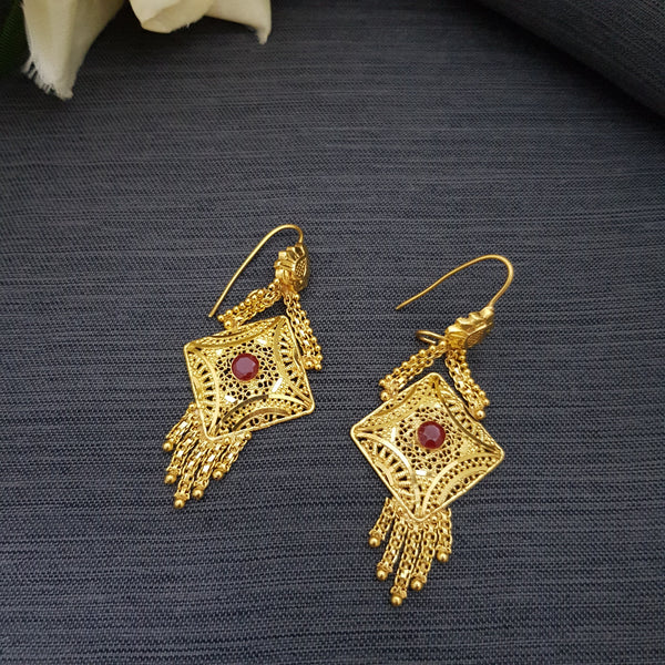 Women's Gold Sparkling Earrings