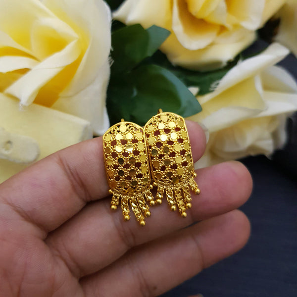 Glamorous Gold Tone Earrings