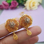 Royal Golden Charm Earrings Elegant Fashion Jewelry for Women