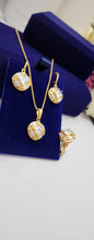 Opulent Gold Plated Pendant Chain Set