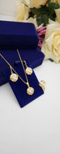 Opulent Gold Plated Pendant Chain Set