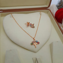 Circle Golden Chain Arabic Pendant Set
