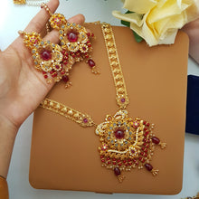 Glittering Gold Glow Bridal Necklace Set