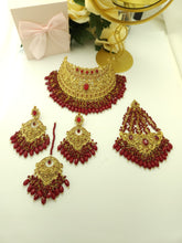 Modern Stone Bridal Necklace Set