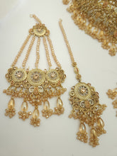 Sparkling Gold Accent Bridal Necklace Set