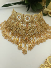 Sparkling Gold Accent Bridal Necklace Set