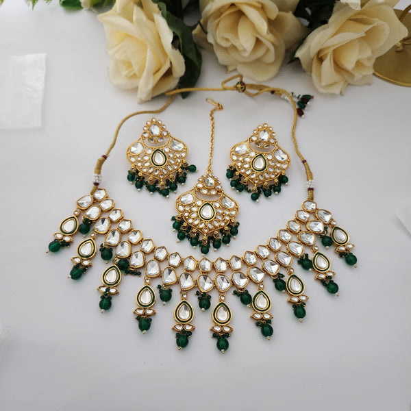 Exquisite Kundan Bridal Necklace Set