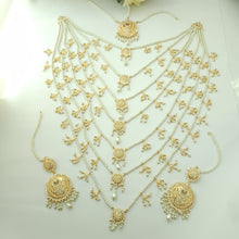 Exquisite Gold Polished Bridal Necklace Set