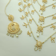 Exquisite Gold Polished Bridal Necklace Set
