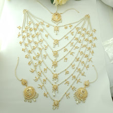 Exquisite Gold Polished Bridal Necklace Set