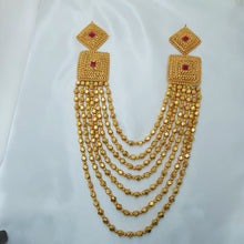 Gilded Charm Bead Necklace