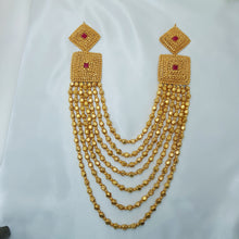 Gilded Charm Bead Necklace