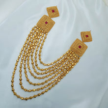 Gilded Charm Bead Necklace