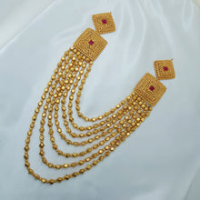 Gilded Charm Bead Necklace