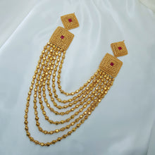 Gilded Charm Bead Necklace