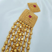 Gilded Charm Bead Necklace