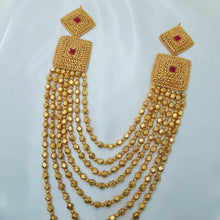 Gilded Charm Bead Necklace