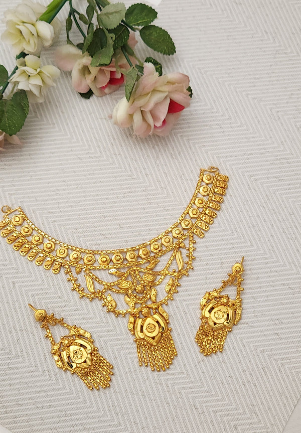 Royal Golden Aura Necklace – Premium Fashion Jewelry for Women