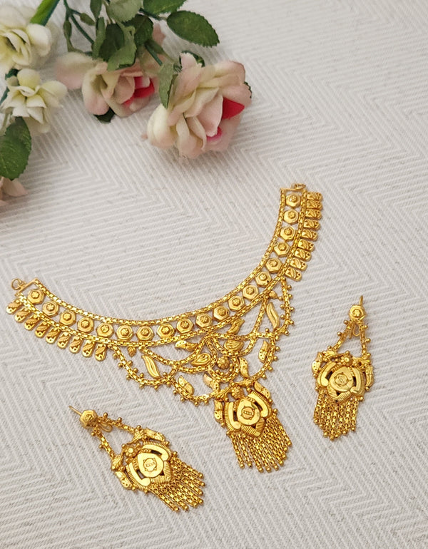 Royal Golden Aura Necklace – Premium Fashion Jewelry for Women