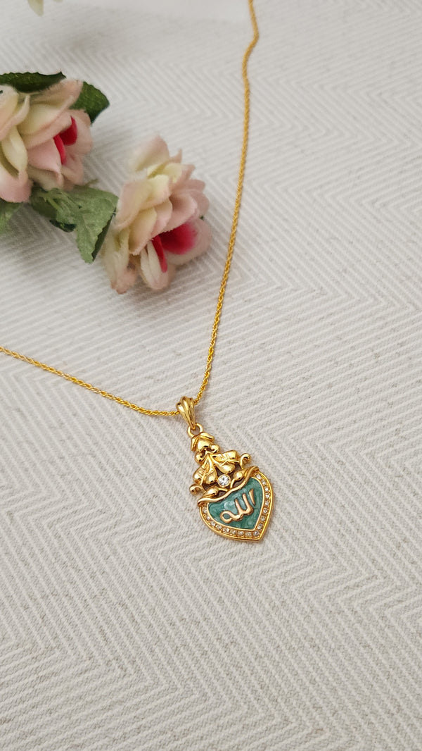 Royal Scripted Gold Pendant