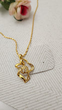 Golden Calligraphy Charm Locket