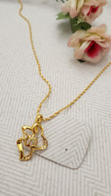 Golden Calligraphy Charm Locket