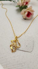 Golden Calligraphy Charm Locket