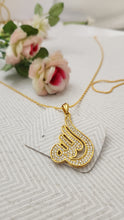Golden Calligraphy Charm Locket