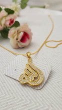 Golden Calligraphy Charm Locket