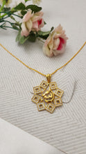 Arabic Calligraphy Gold Pendant
