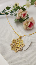 Arabic Calligraphy Gold Pendant