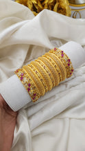 Golden Imperial Radiance Bangles – Elegant Traditional Jewelry Set for Women