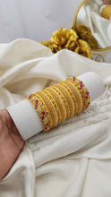 Golden Imperial Radiance Bangles – Elegant Traditional Jewelry Set for Women