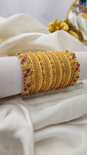 Golden Imperial Radiance Bangles – Elegant Traditional Jewelry Set for Women