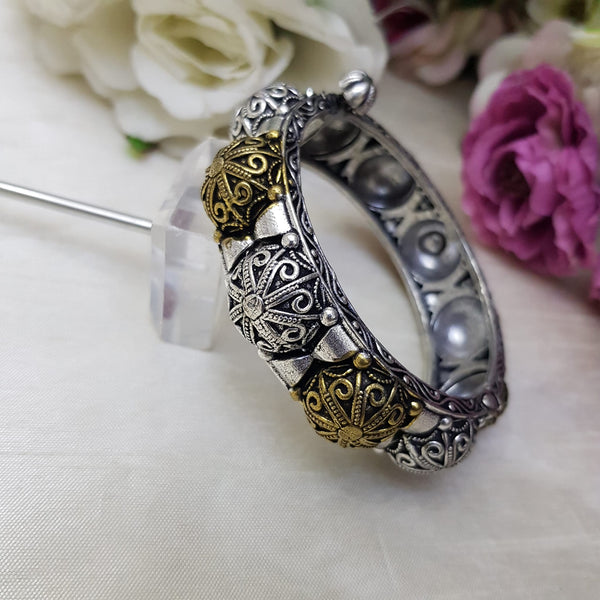 Silver Antique Bangles - Kara