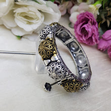 Silver Antique Bangles - Kara