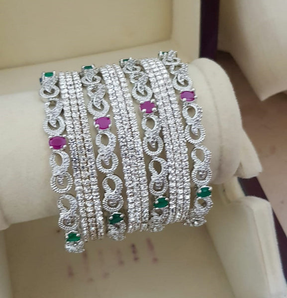 Zarconic Sparkle One Karat Bangles – Asianest
